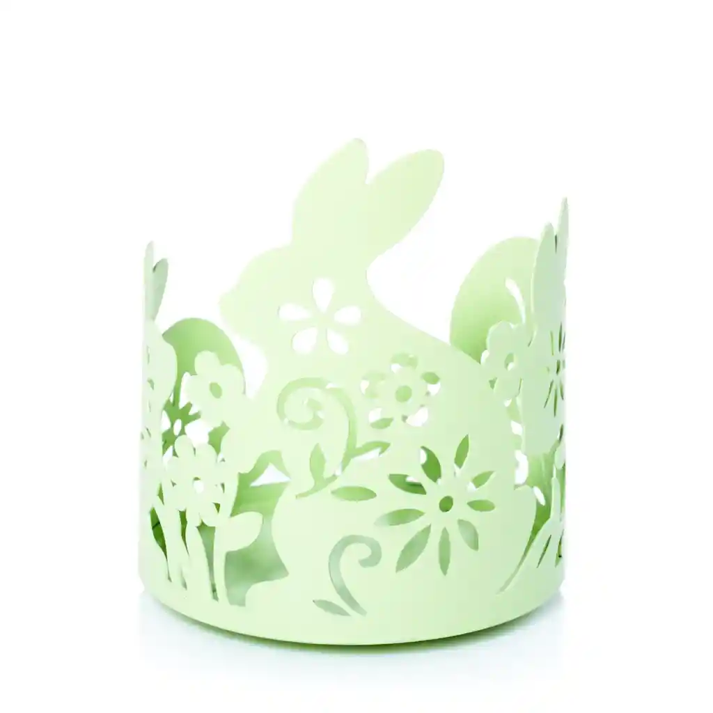 Jar Holder Large Green Bunnies