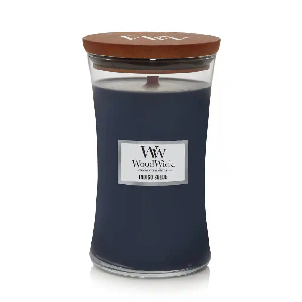 Large Jar Indigo Suede