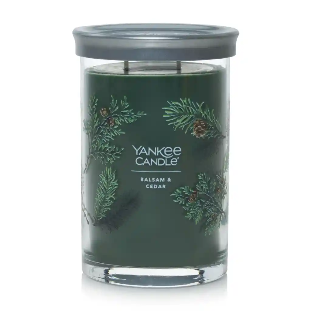 Signature Tumbler 2wick Large Balsam & Cedar