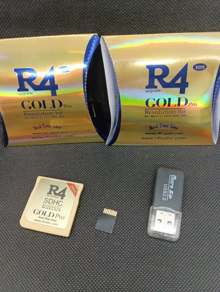 R4 Gold Pro 3ds Con Memoria De 32gb Incluye 200 Juegos