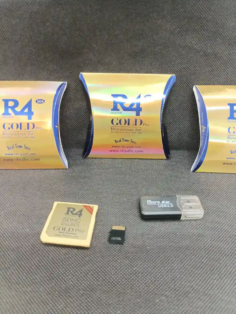 R4 Gold Pro 3ds Con Memoria De 32gb Incluye 200 Juegos