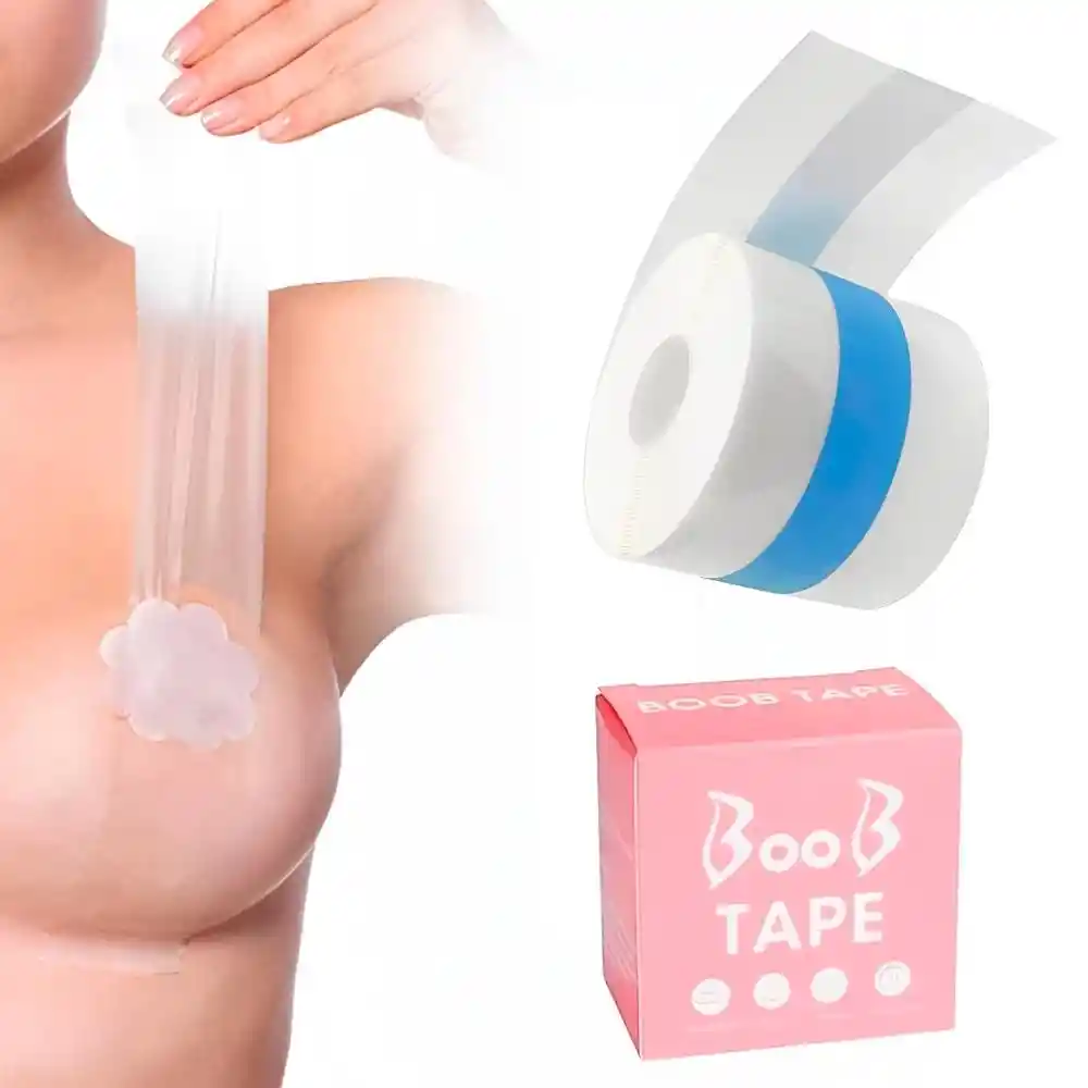 Boob Tape · Cinta De Levantamiento De Bustos Transparente Original- Invisible Cinta Push Up