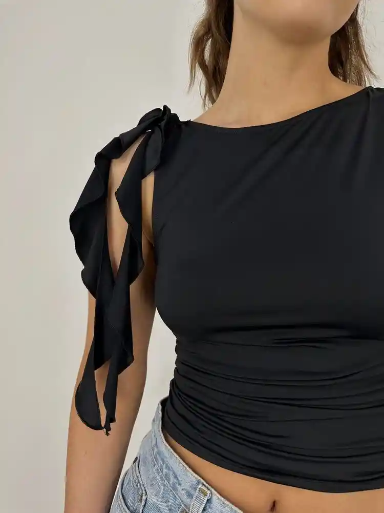 Romantic Black Top Talla M