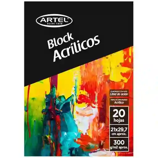 Block Acrílicos 300gr A4