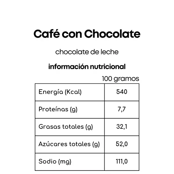 Café Con Chocolate 250 Gramos
