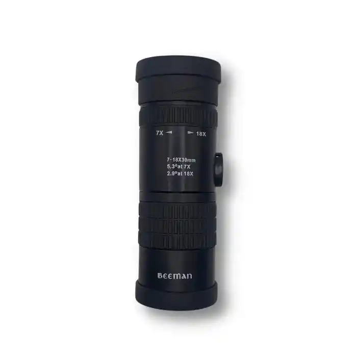 Monocular Beeman Negro 7-18×30 150grs 13x4cms Kl1040 +funda