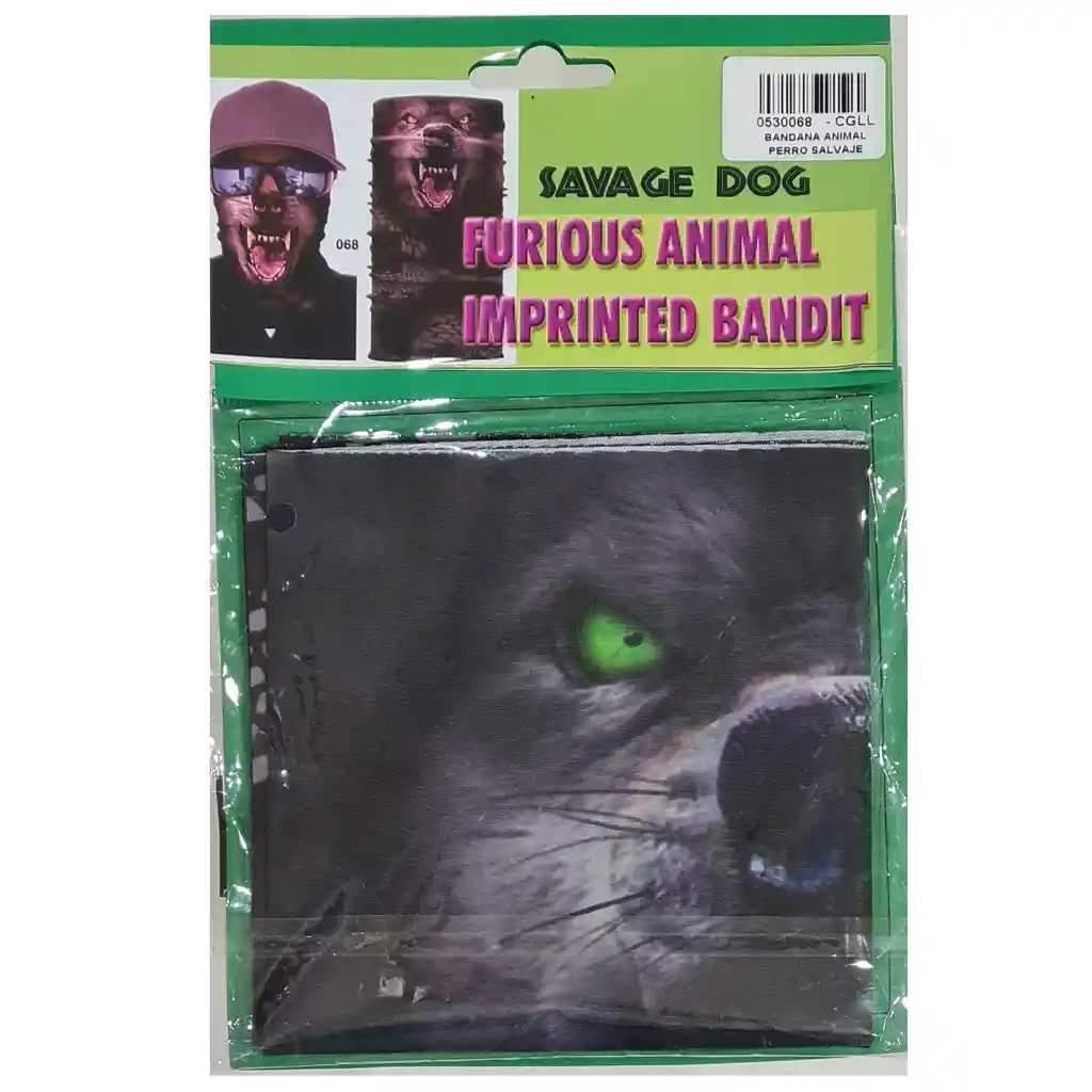 Bandana Animal Perro Salvaje Imprinted Bandit