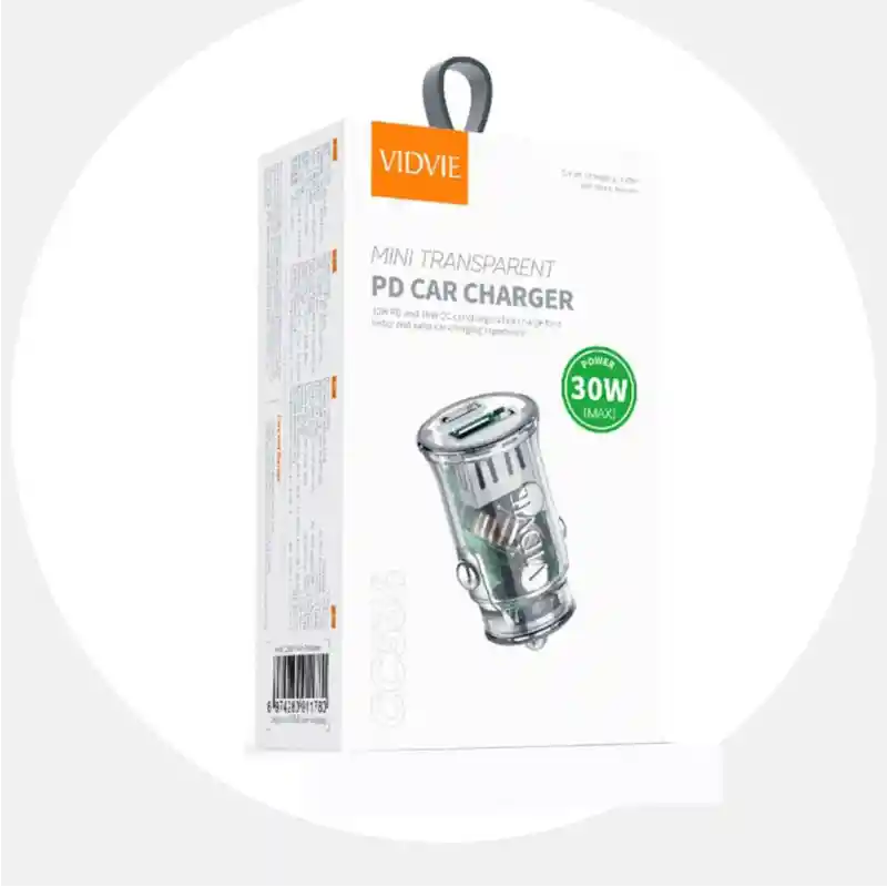 Cargador Para Carro Con Conexion Usb Y Puerto C De 30 Watts