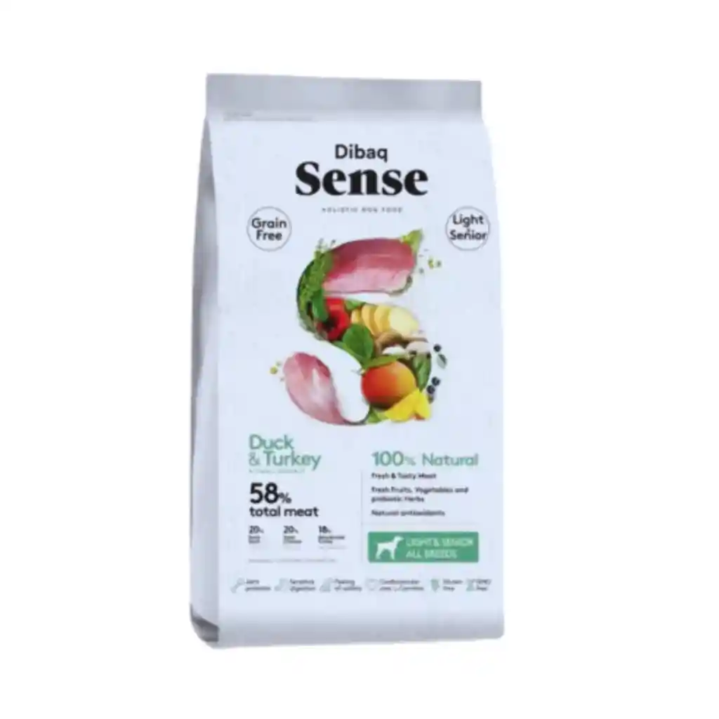 Sense, Alimento Para Perros Senior, Sabor Pato Y Pavo (2 Kg)