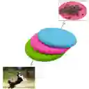 Disco Volador Frisbee Juguetes Silicona Para Perros Mascota (azul)