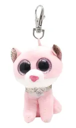 Ty Llavero Beanie Boos Fiona Gato Rosado 35247
