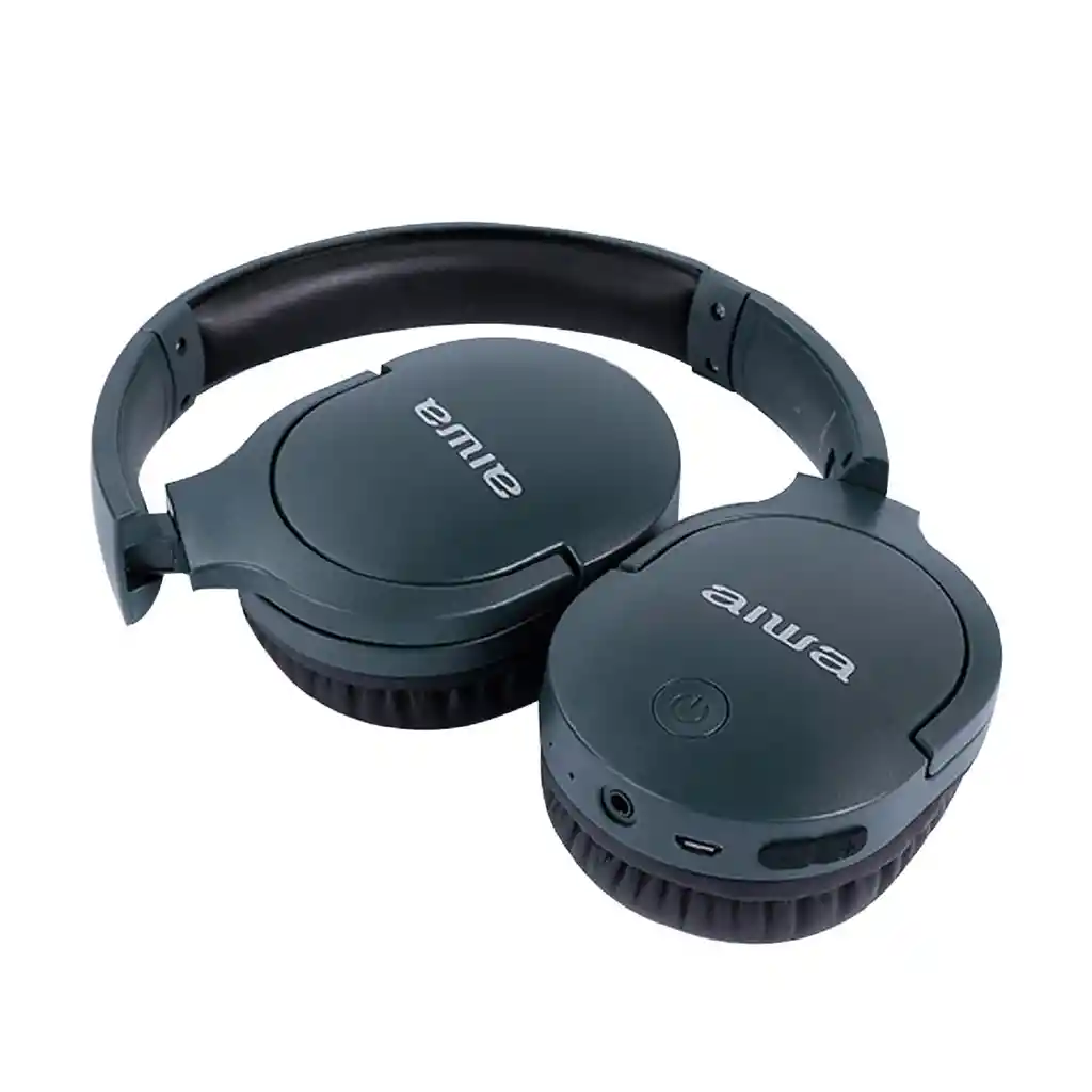 Audífonos Aiwa Aw-k11g On-ear Plegables Bluetooth Micrófono Aux