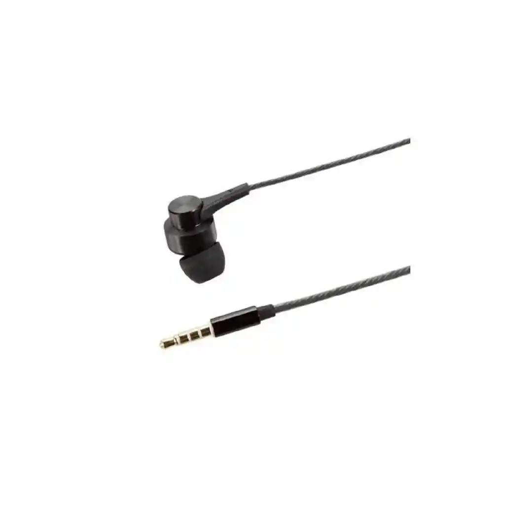 Audífonos Aiwa Aw-1 Manos Libre Negro Con Cable Y Micrófono