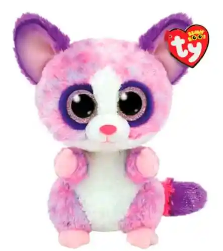 Ty Peluche Beanie Boos Becca Lemur Rosado 36395