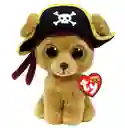 Ty Peluche Beanie Boos Rowan Perro Pirata Marrón 36492