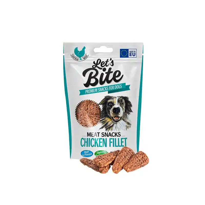  Snack Perros Brit Let's Bite Chicken Fillet 80Gr 