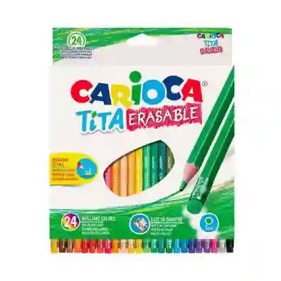 Carioca Colores Tita Borrable 24 Lapices