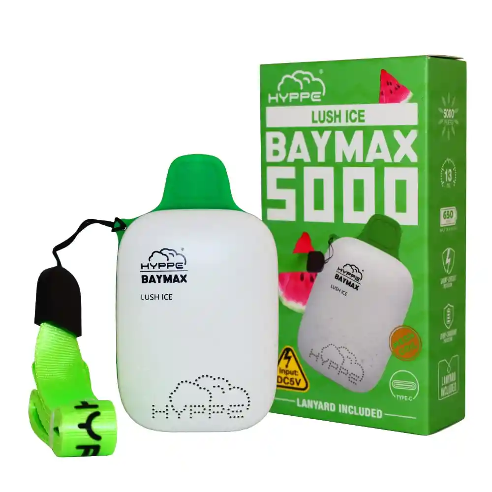 Vaporizador Desechable Hyppe Baymax 5000 Puff - Lush Ice 5%