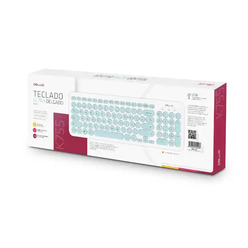 Teclado Dblue Ultra Delgado Alambrico Dbk755