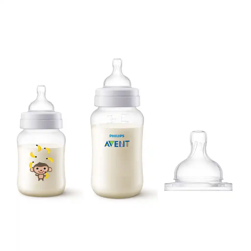 Esterilizador A Microondas Avent Set Mamaderas Anti-colic