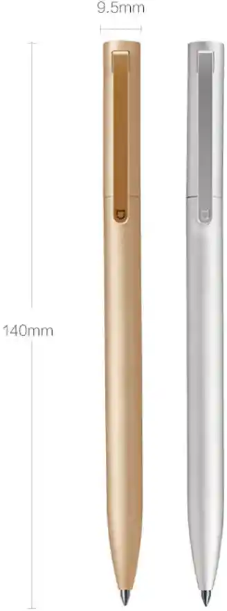 Xiaomi Bolígrafo 05mm Metal Rotating Sign Pen Oro