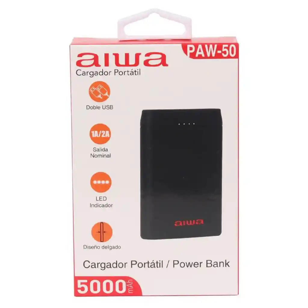 Power Bank Aiwa Paw-50 Cargador Portátil