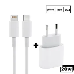 Cargador Iphone 11/12/13/14 De 20watt + Cable 1 Metro Lightning (certificado)