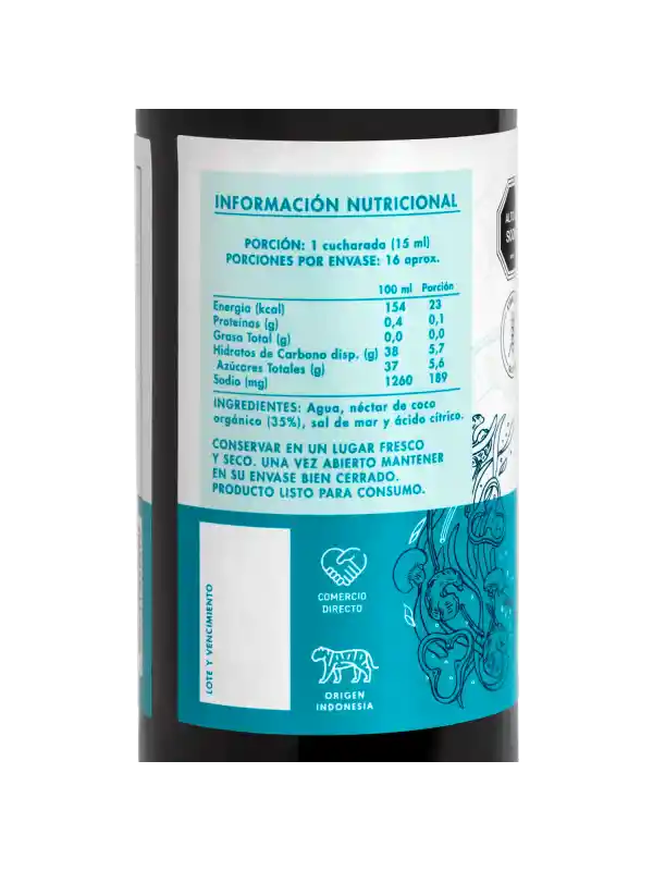 Aminos De Coco Orgánico 250 Ml