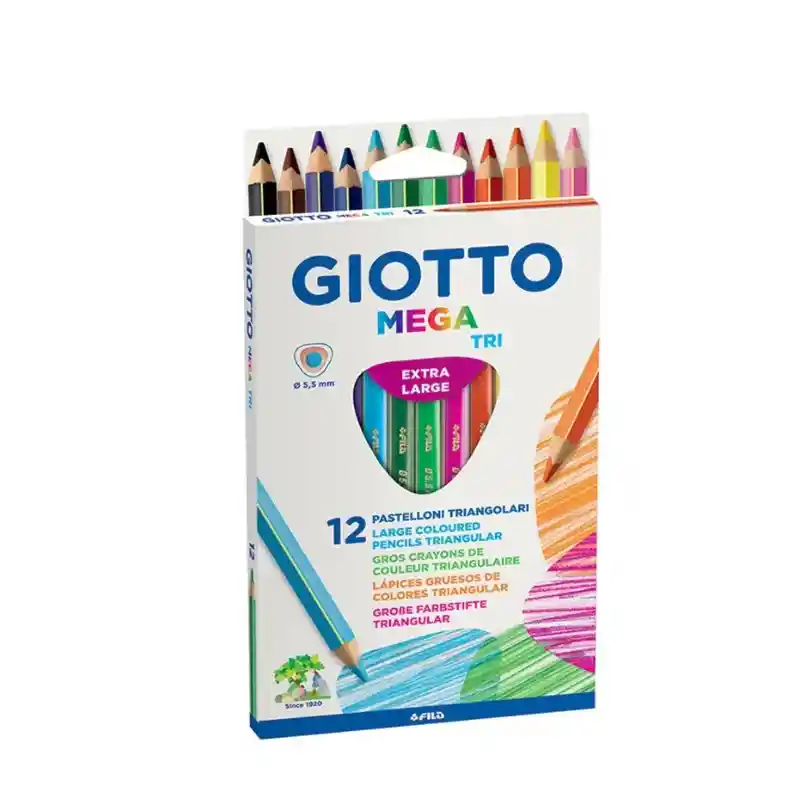 Giotto Lã¡piz De Color Jumbo Triangular Mega