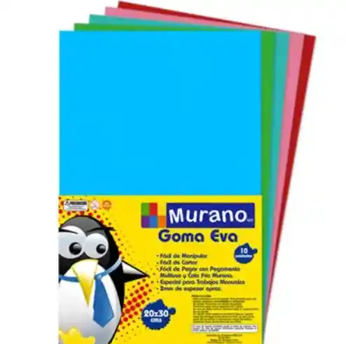 Murano Goma Eva Colores Surtidos
