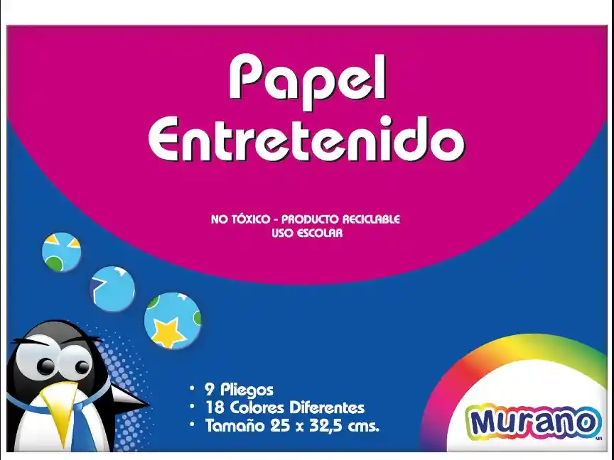 Murano Carpeta Con Papel Entretenido 9 Hojas