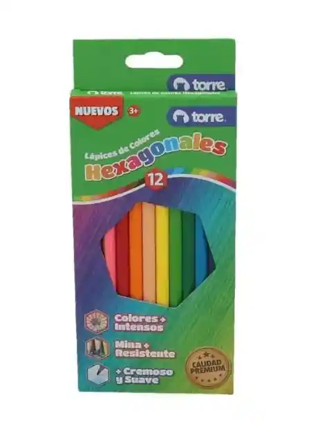 Torre Lapices Color Hexag 12 Colores