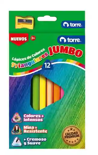 Torre Lapices De Colores Jumbo Triangular