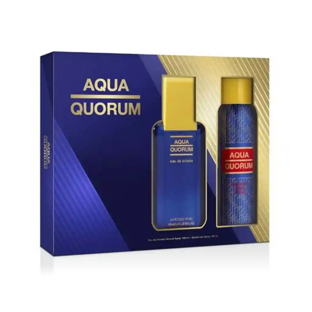 Puig Set Aqua Quorum 100 Ml Edt + Desodorante 150 Ml