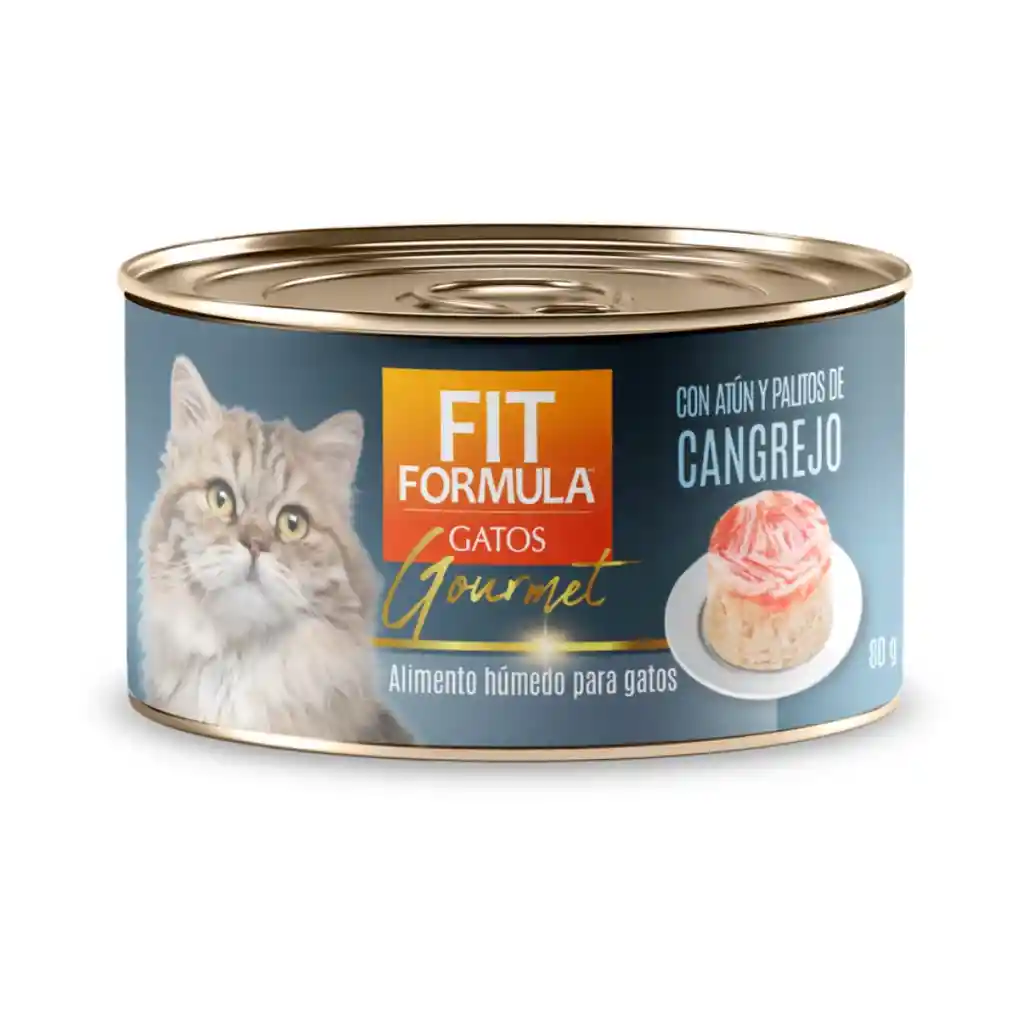 Fit Gato Lata Gourmet Cangrejo Palitos X1