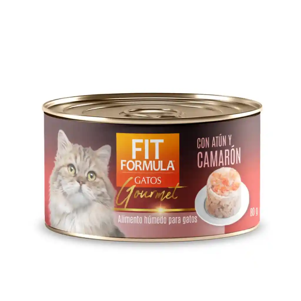 Fit Gato Lata Gourmet Gatos Camaron X1