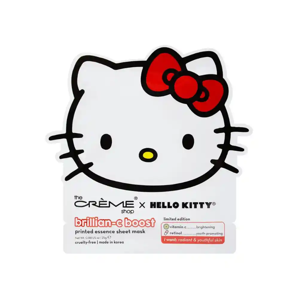 The Creme Shop Mascarilla Iluminadora Hello Kitty Brillant-c Boost Mask