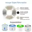 Pack 4 Filtros Bebedero Fuente De Agua Circular Gatos