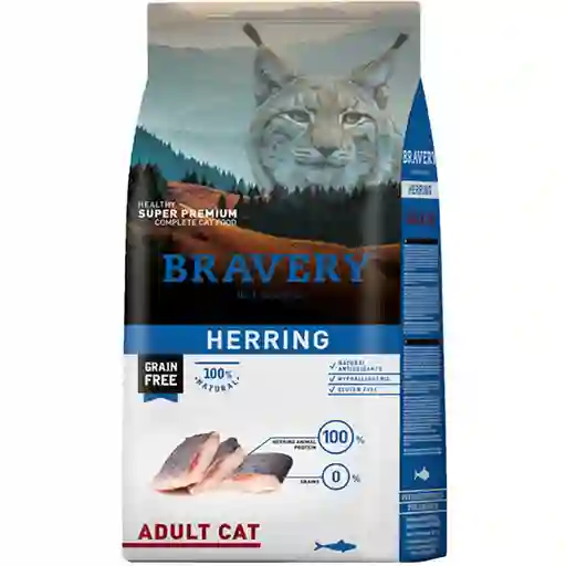 Bravery Herring Para Gatos Adultos 2 Kg