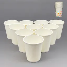 Vaso Polipapel Blanco 10 Unidades