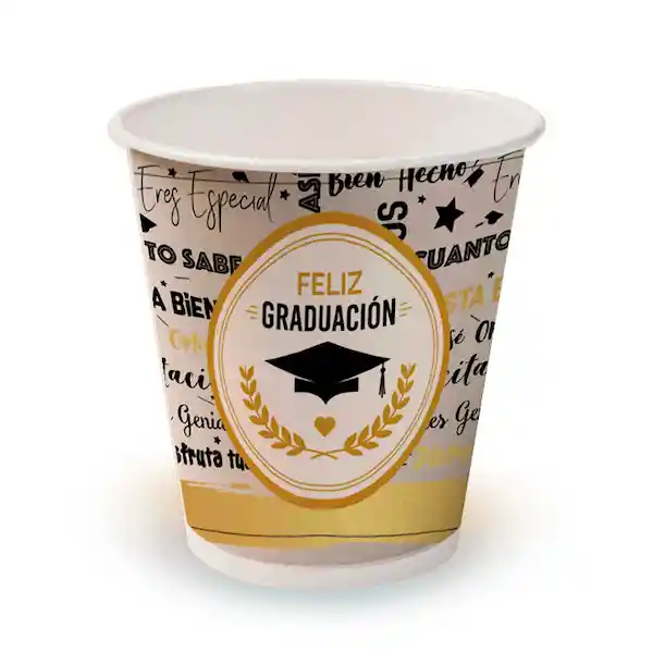 Vaso Polipapel Graduacion 6 Unidades