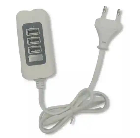 Usb Multi Charger White 3 Puertos De Carga Usb