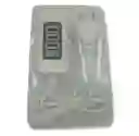 Usb Multi Charger White 3 Puertos De Carga Usb