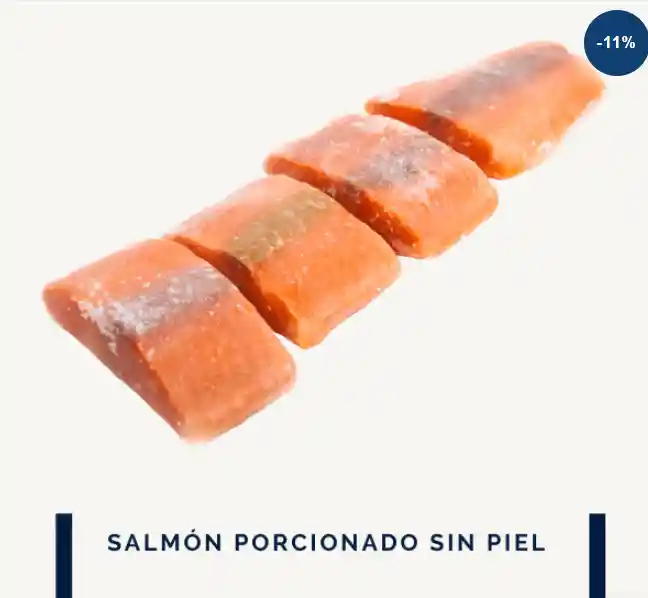 Salmón Porcionado Sin Piel