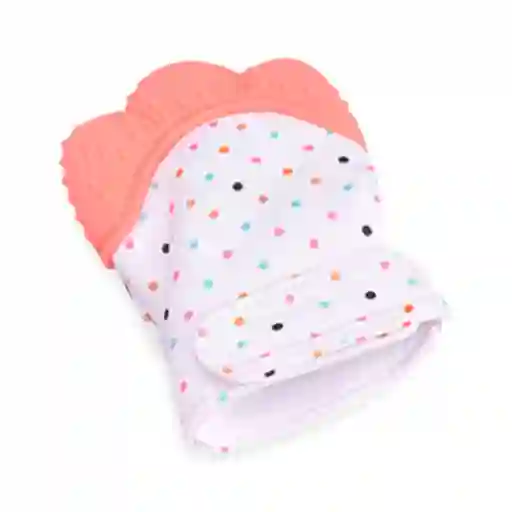 Guante Mordedor Miton Silicona Denticion Rasca Encia De Bebe (naranjo)