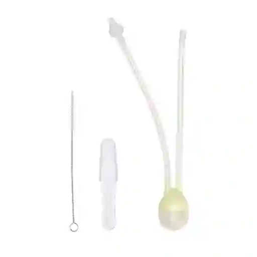 Aspirador Nasal De Silicona Succión Limpiador De Nariz Bebe (amarillo)