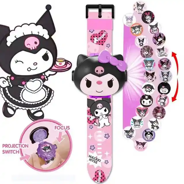 Reloj De Proyección Personajes Kawaii Kuromy