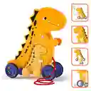 Juguete Didactico Dinosaurio De Arrastre Set 2 En 1 Para Bebes Niños