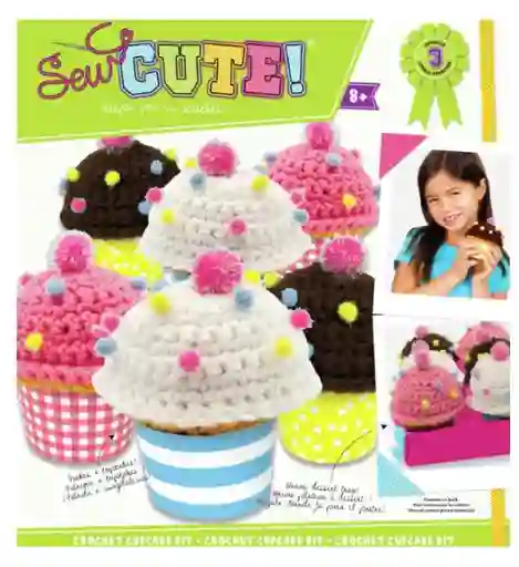 Sew Cute Kit Manualidades Kit Crochet Cupcake