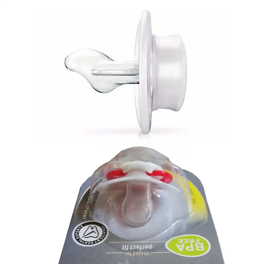 Chupete De Ortodoncia Anatómico 0-6 De Silicona (ballenas)